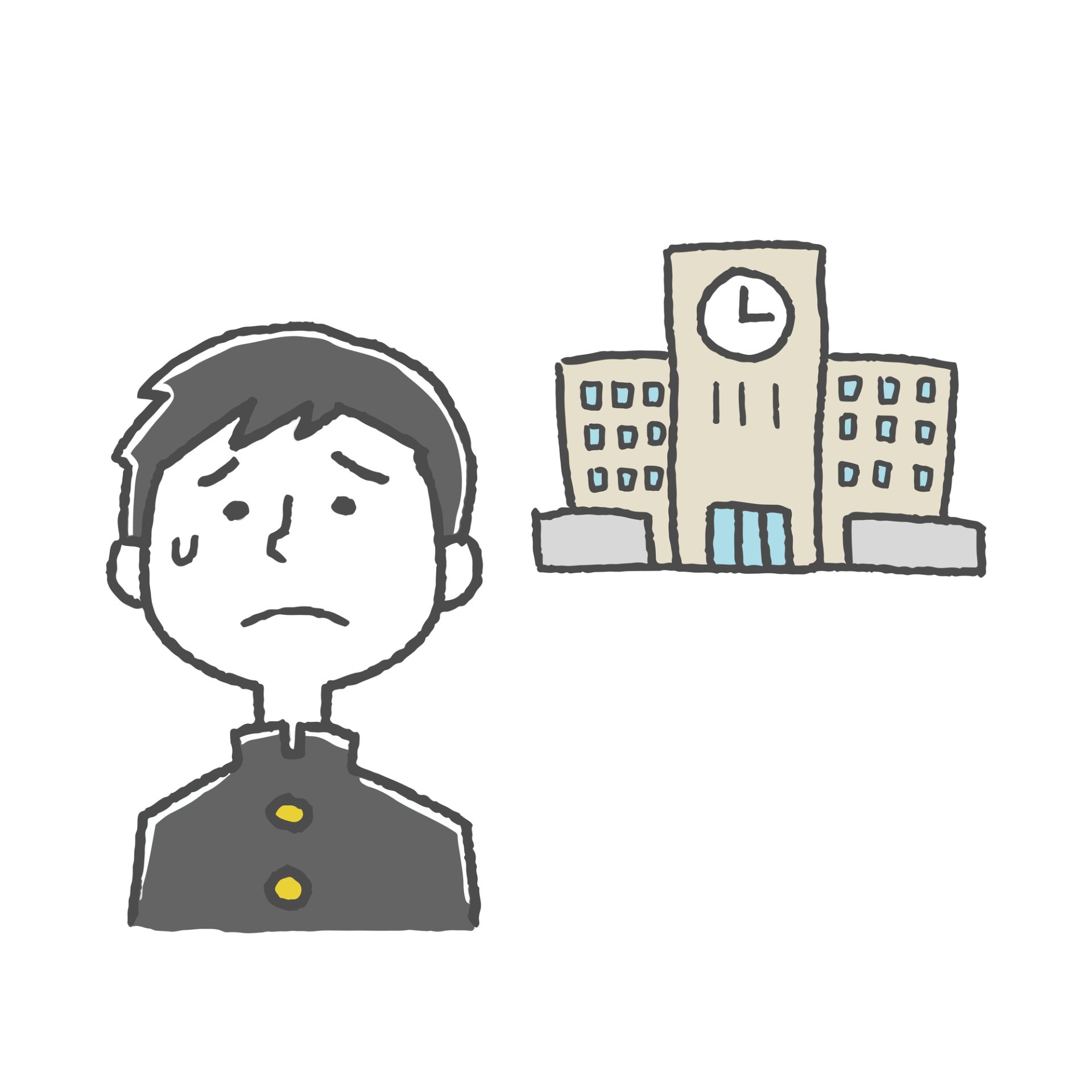 学費負担に悩む学生のイメージ